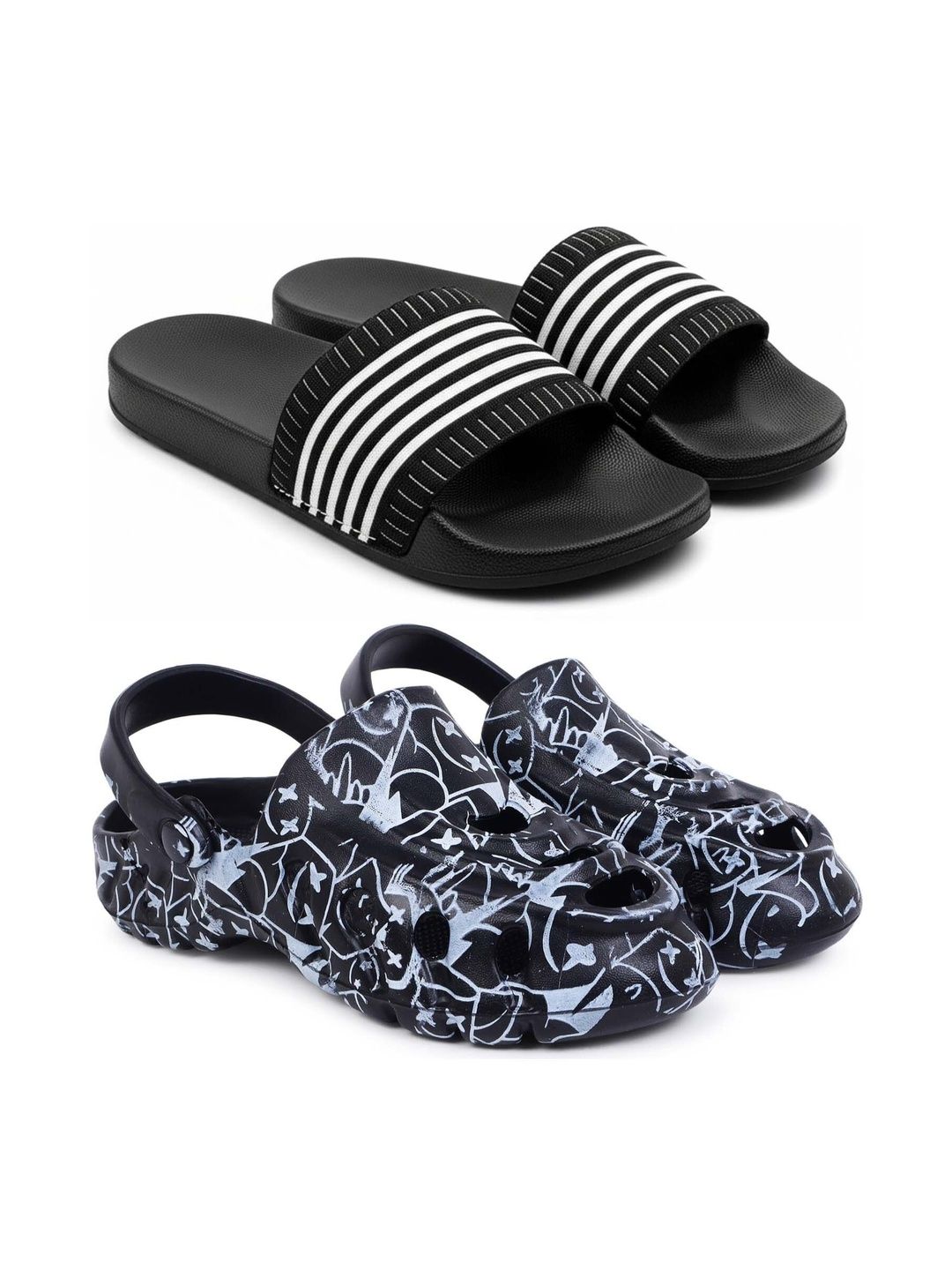Pampy Angel Men Printed Clogs