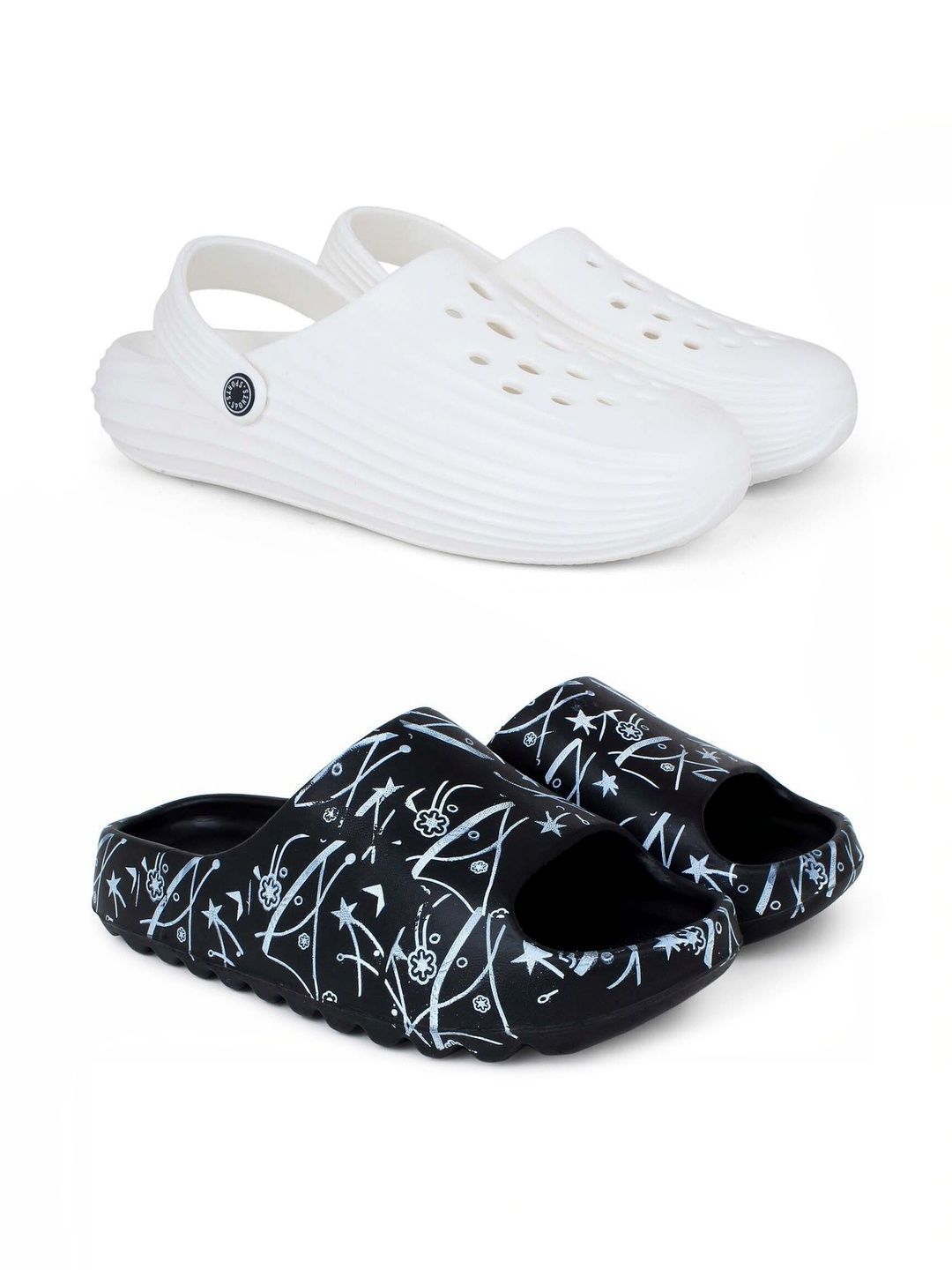 KAPYANSH Men Printed Sliders