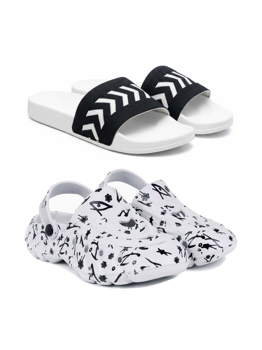 Pampy Angel Men Printed Sliders