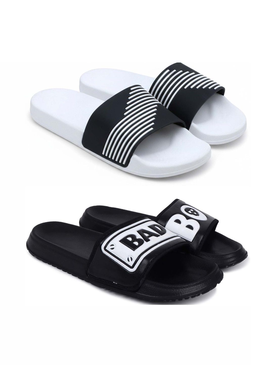 KAPYANSH Men Printed Sliders