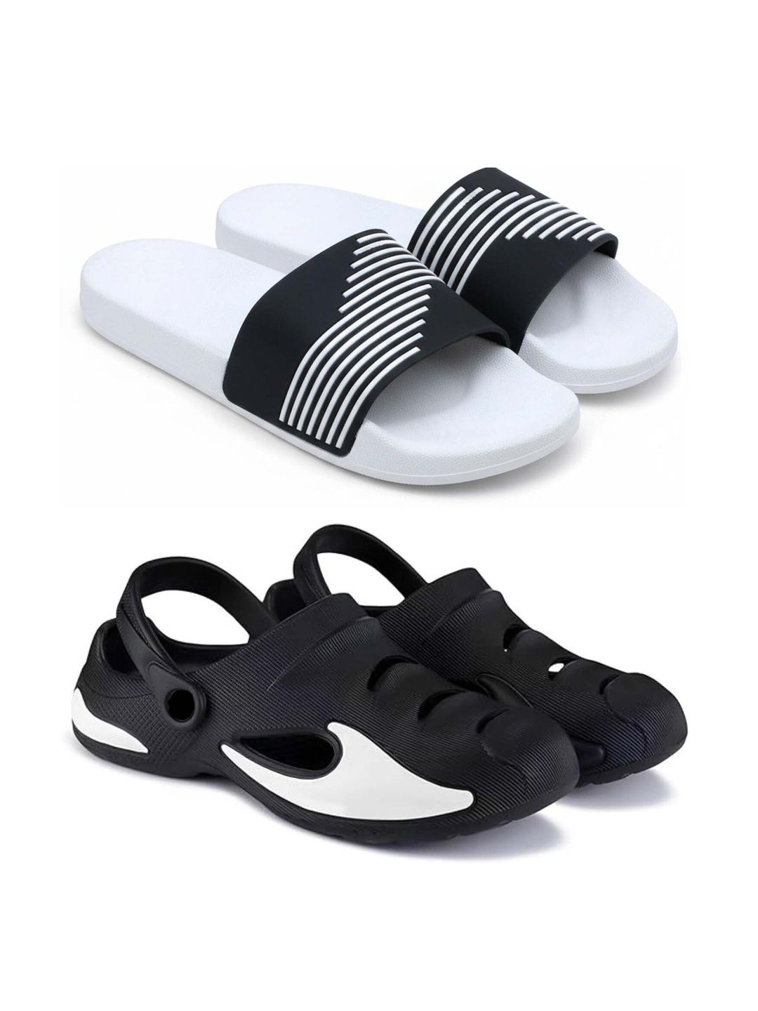 KAPYANSH Men Colourblocked Clogs