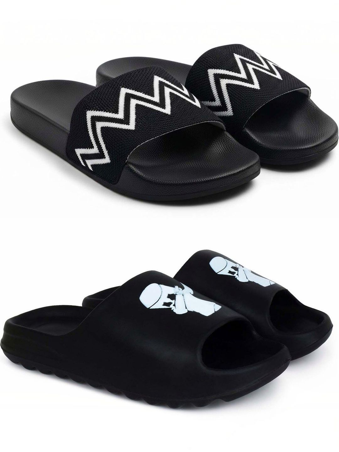 Pampy Angel Men Printed Sliders