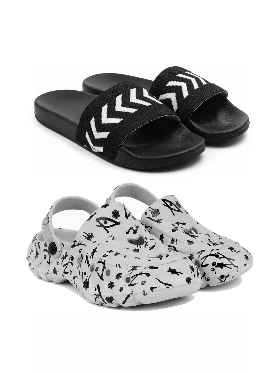 Pampy Angel Men Printed Clogs