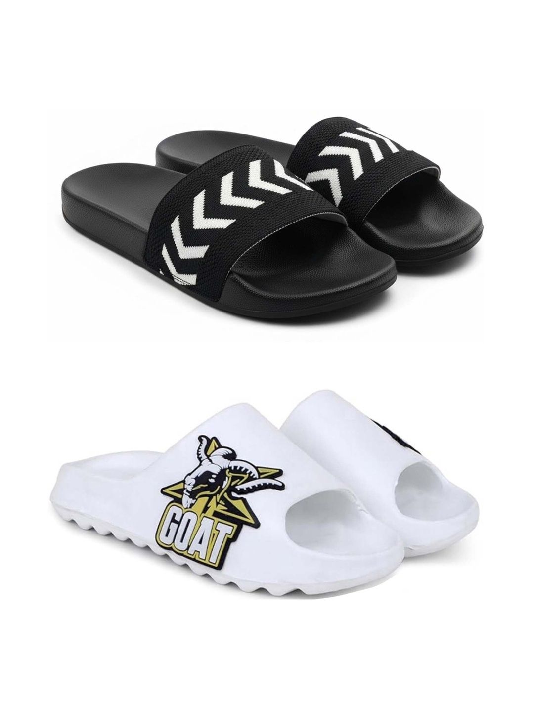 Pampy Angel Men Printed Sliders