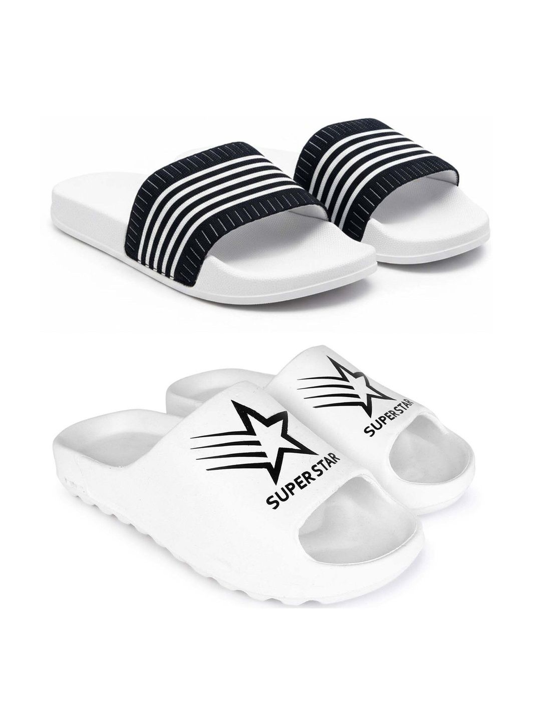 KAPYANSH Men Printed Sliders