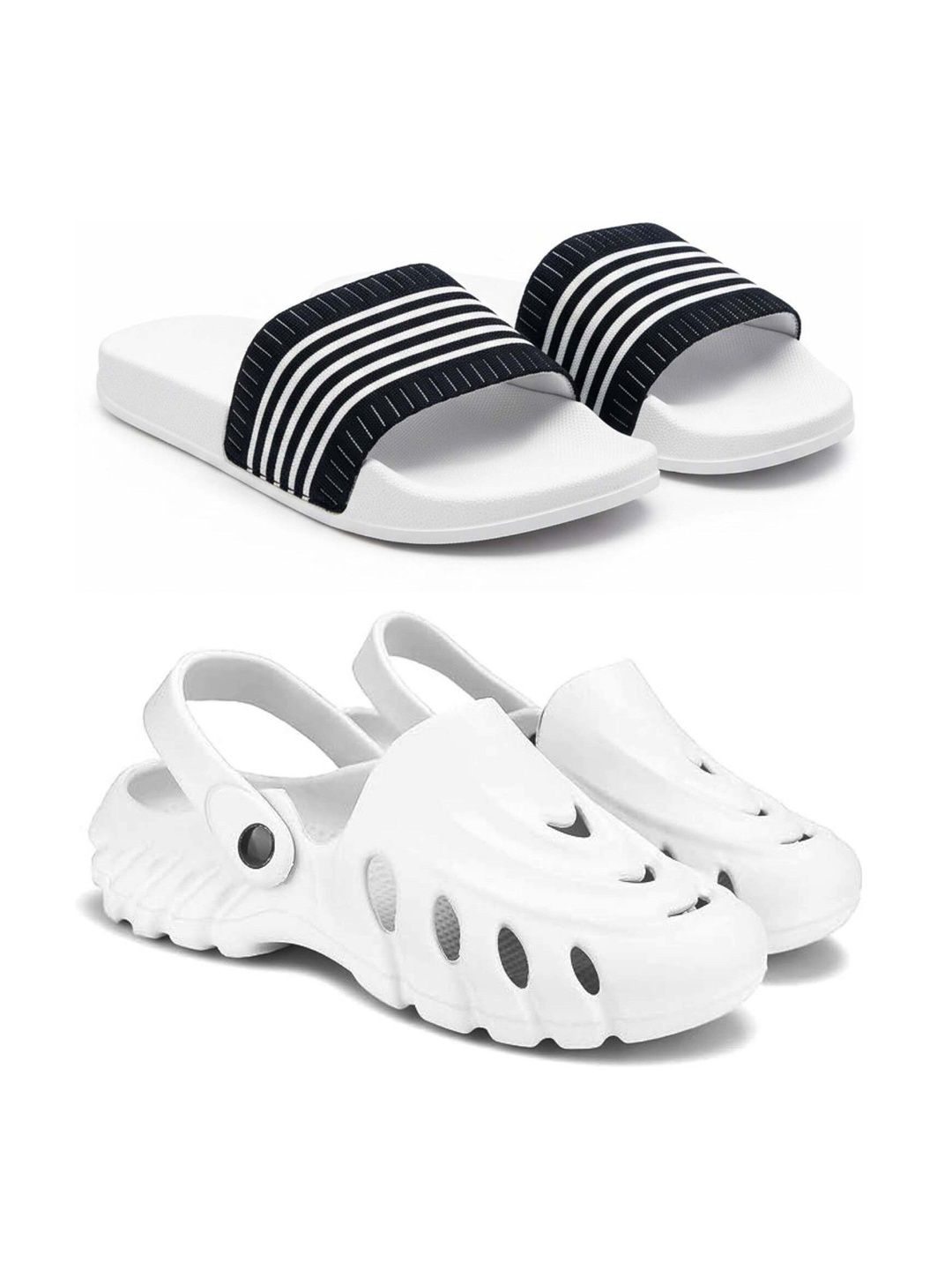 Pampy Angel Men Striped Sliders