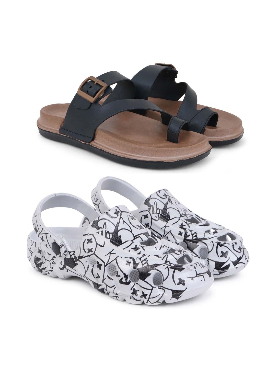 Pampy Angel Men Printed Clogs