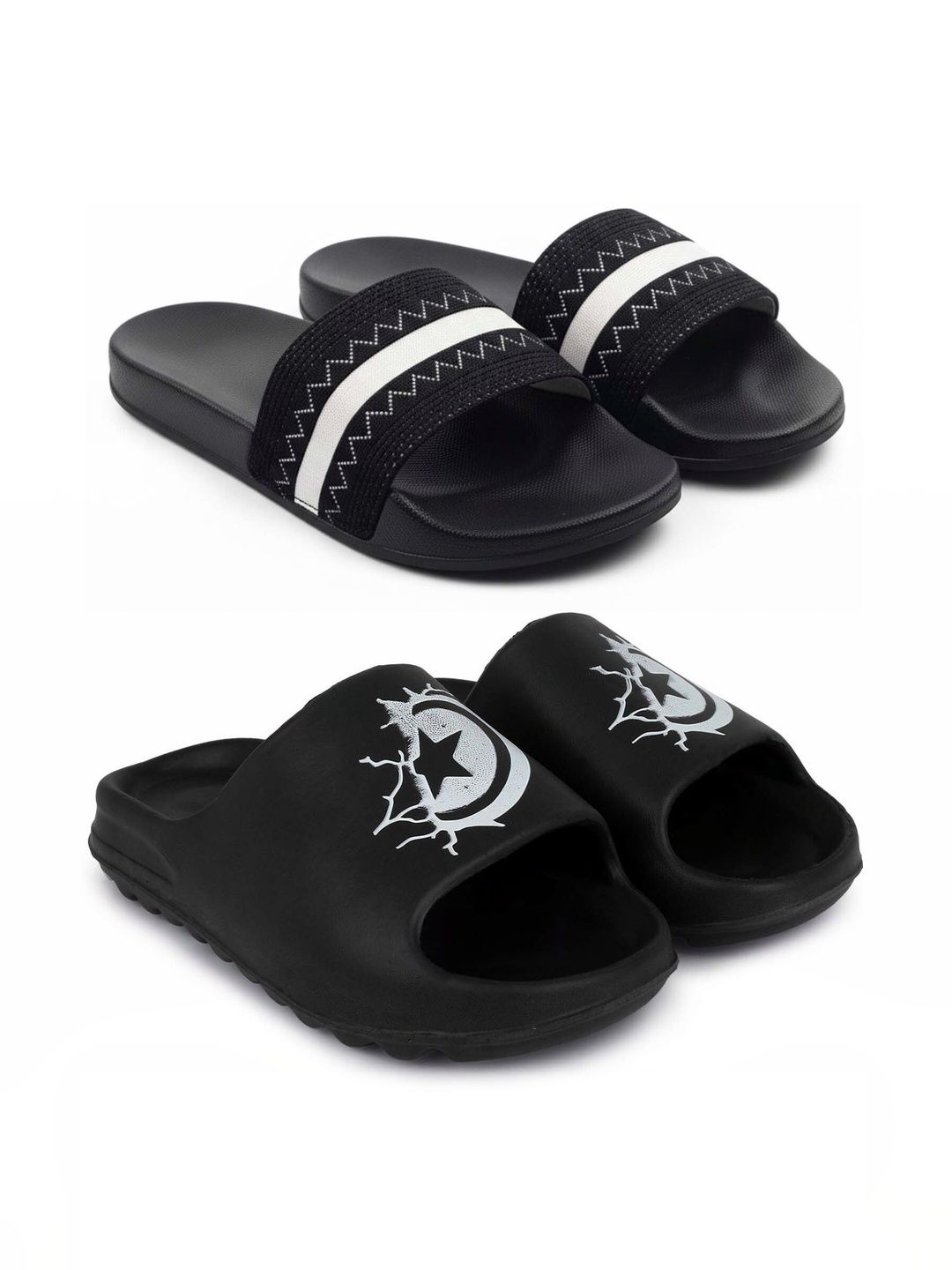 Pampy Angel Men Printed Sliders