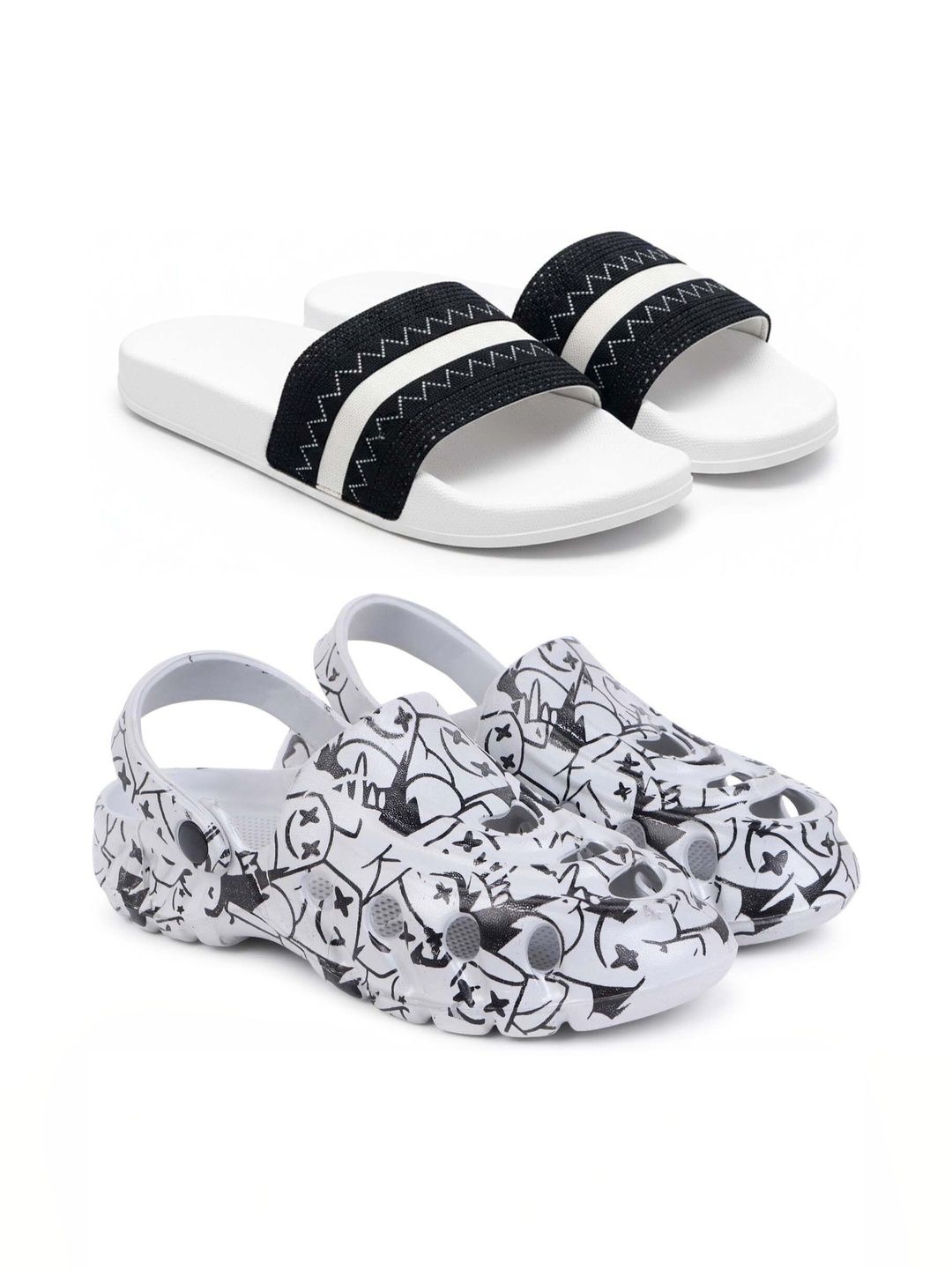 Pampy Angel Men Printed Clogs