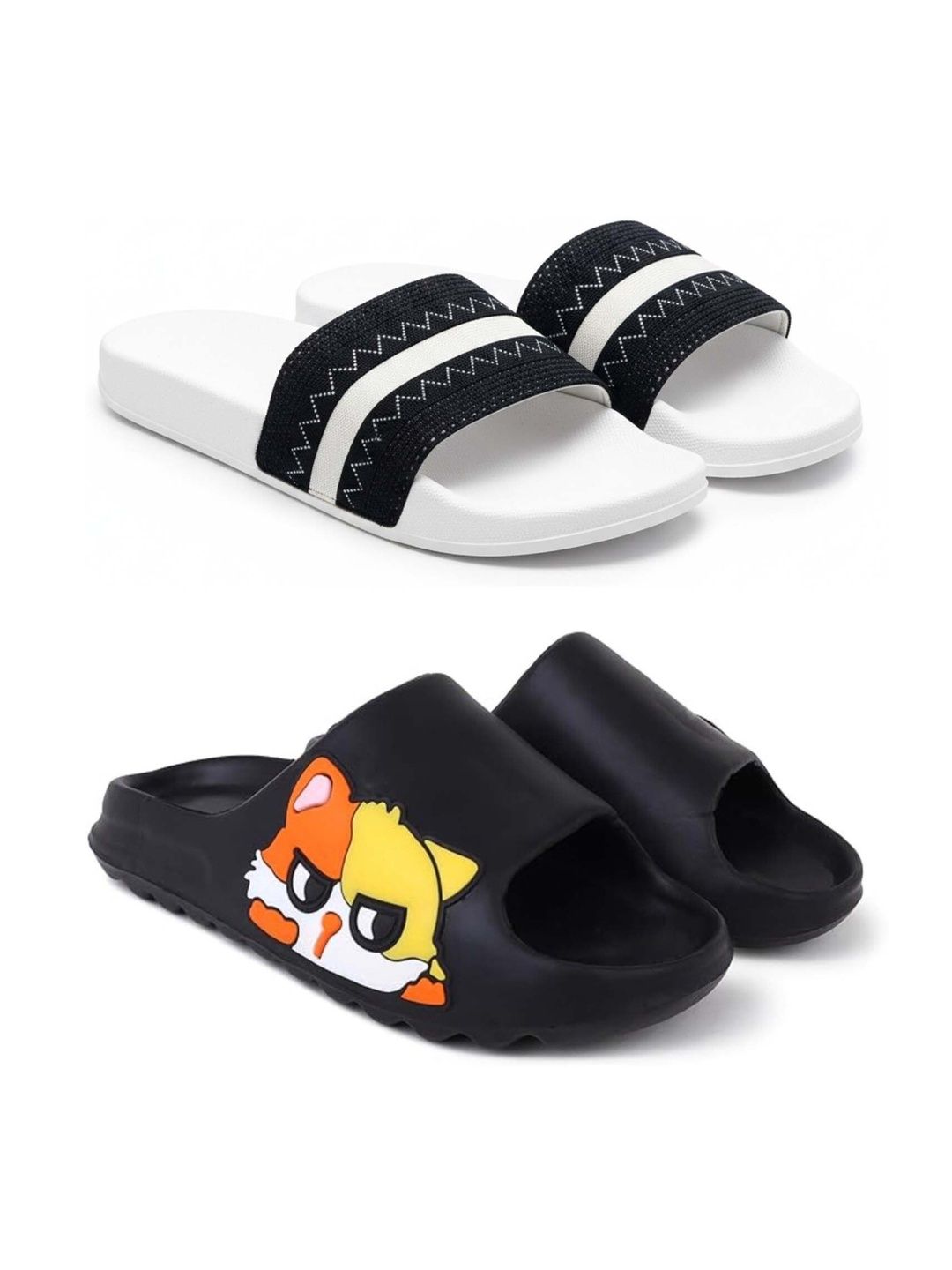KAPYANSH Men Printed Sliders
