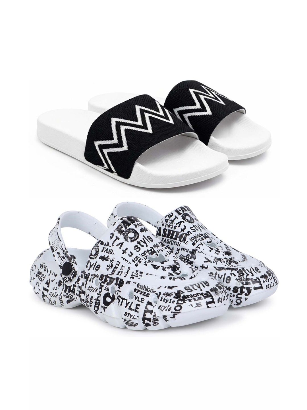 KAPYANSH Men Printed Sliders