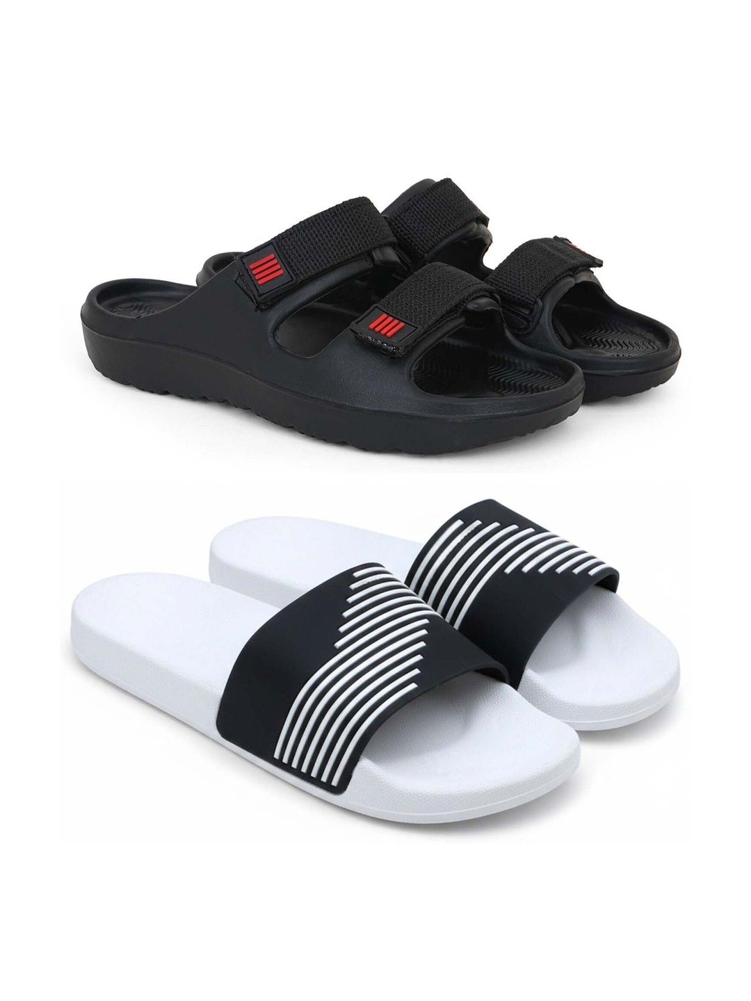 Pampy Angel Men Striped Sliders