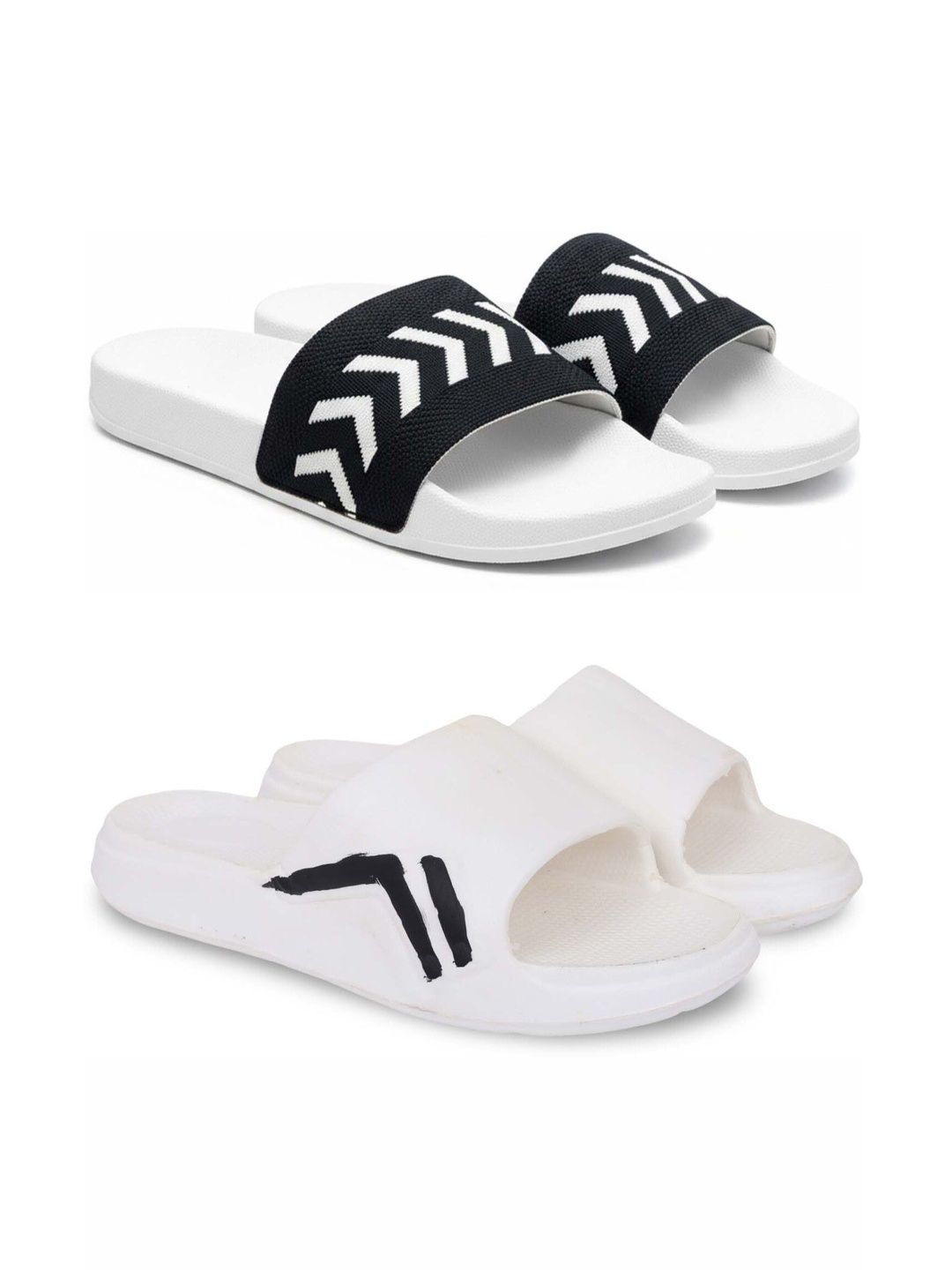 KAPYANSH Men Printed Sliders