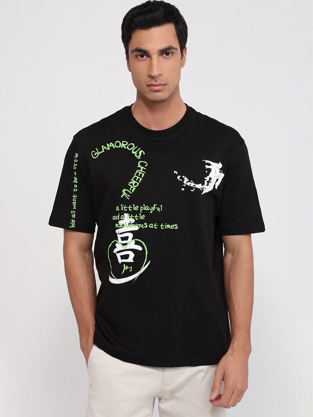 Parx Parx Men Typography Printed Pure Cotton T-shirt