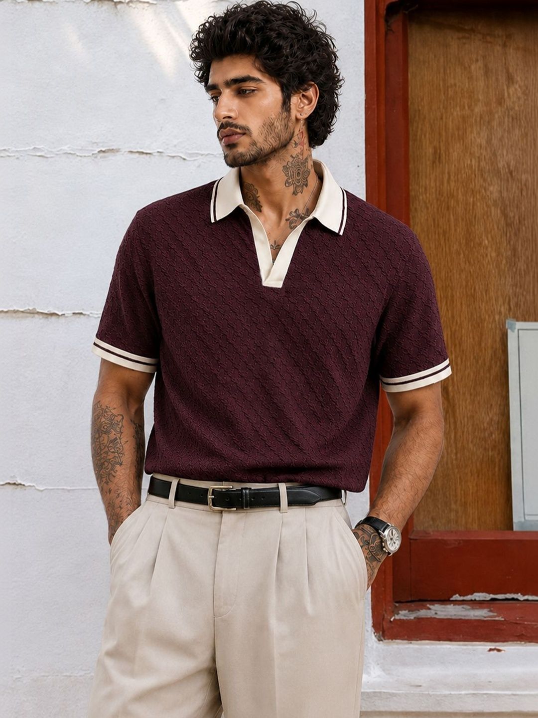 Force Men Polo Collar T-shirt