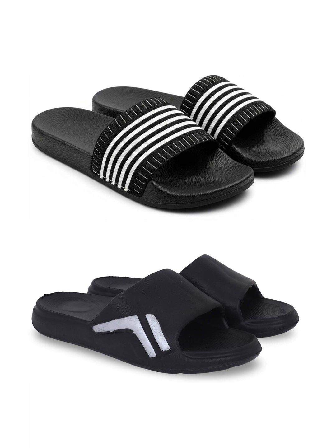 Pampy Angel Men Striped Sliders