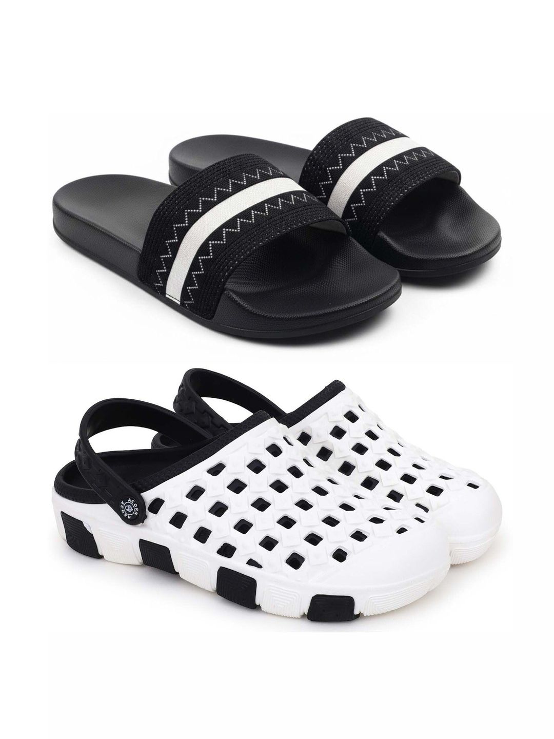 Pampy Angel Men Striped Sliders