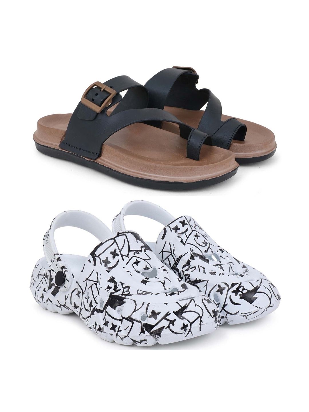 Pampy Angel Men Printed Clogs