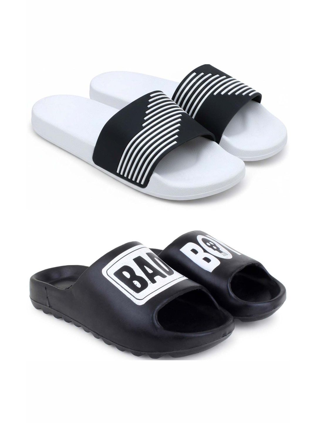 KAPYANSH Men Printed Sliders