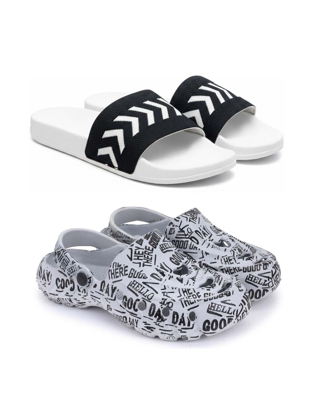 Pampy Angel Men Printed Sliders