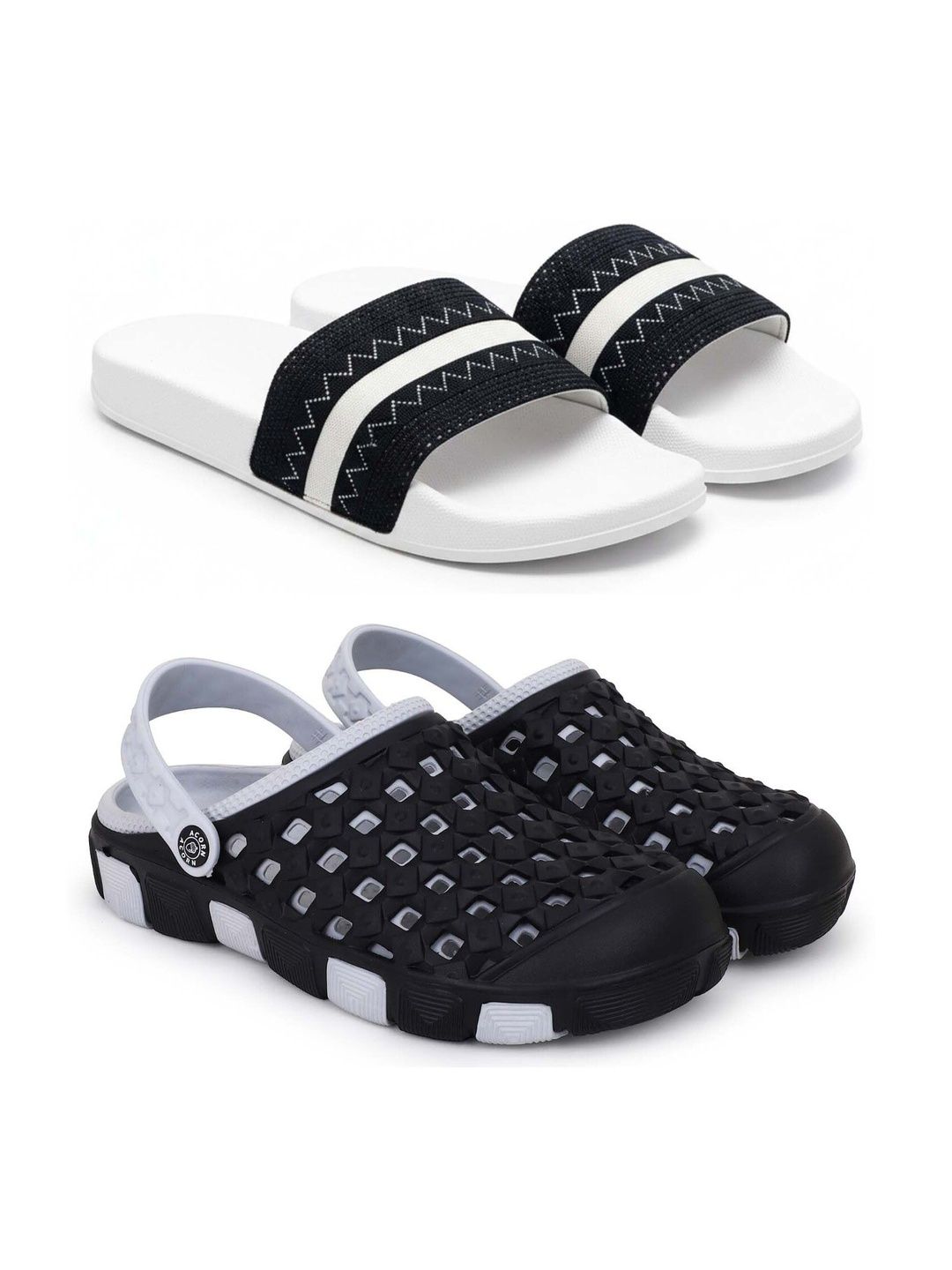 Pampy Angel Men Striped Sliders