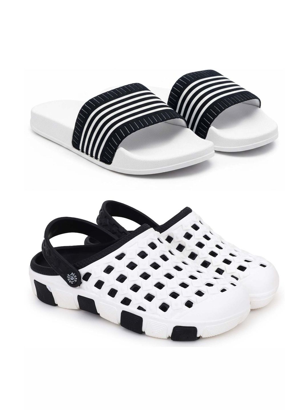 Pampy Angel Men Striped Sliders