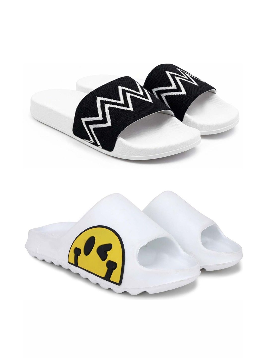 KAPYANSH Men Printed Sliders