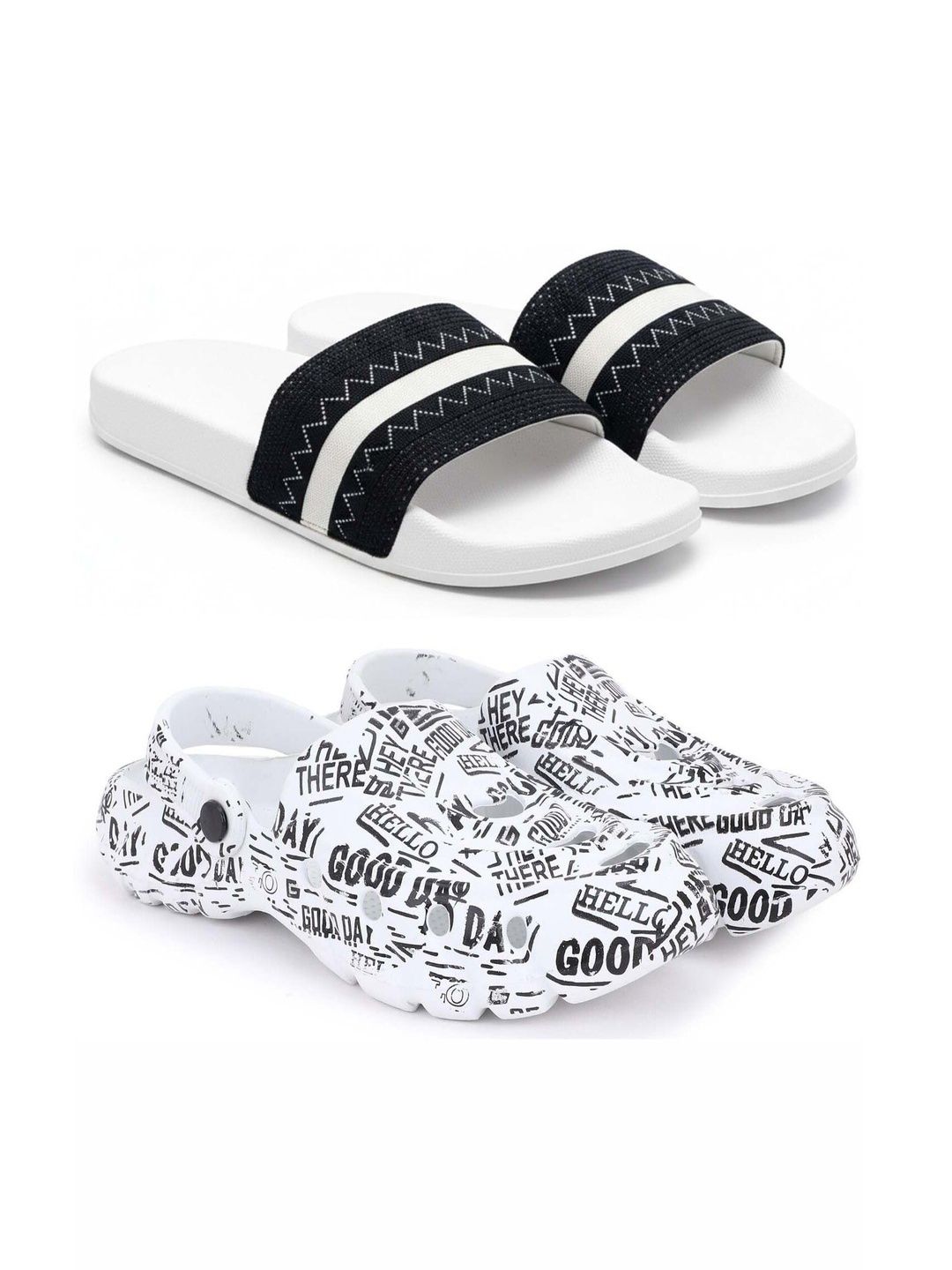 Pampy Angel Men Striped Sliders