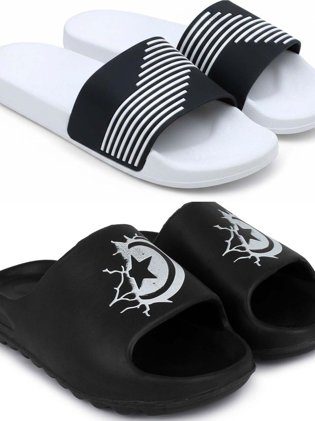 KAPYANSH Men Printed Sliders