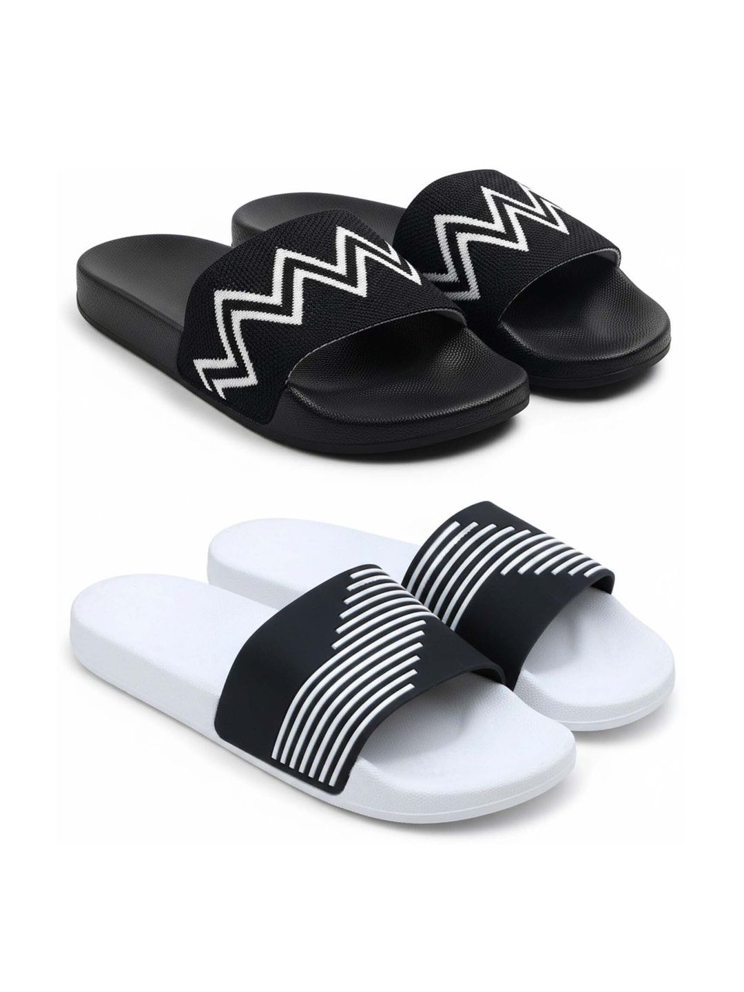 Pampy Angel Men Striped Sliders