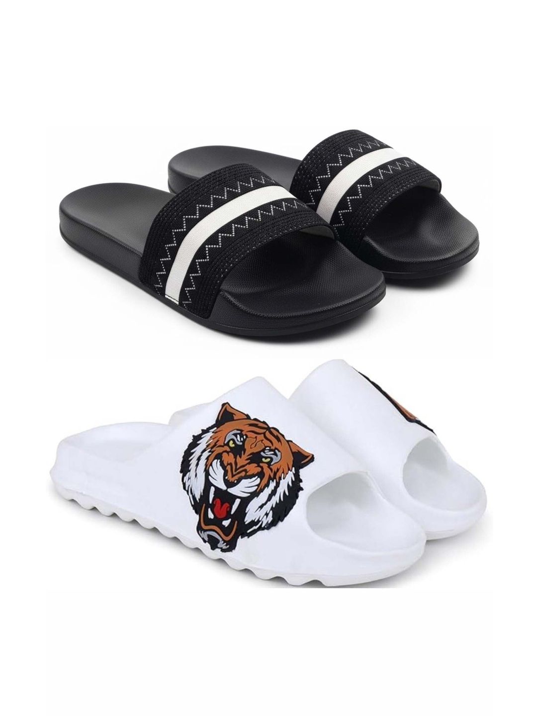 Pampy Angel Men Printed Sliders