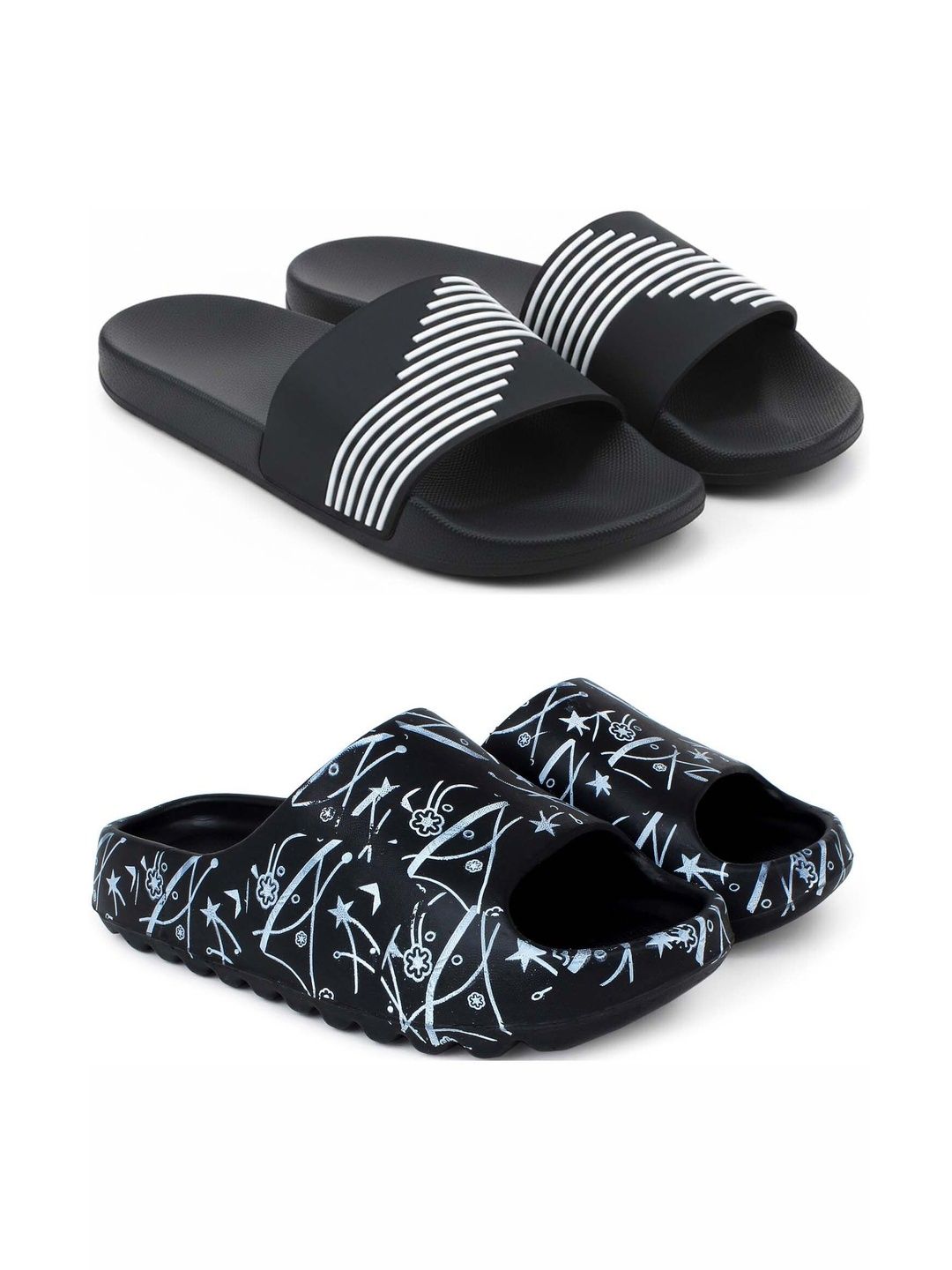 Pampy Angel Men Printed Sliders