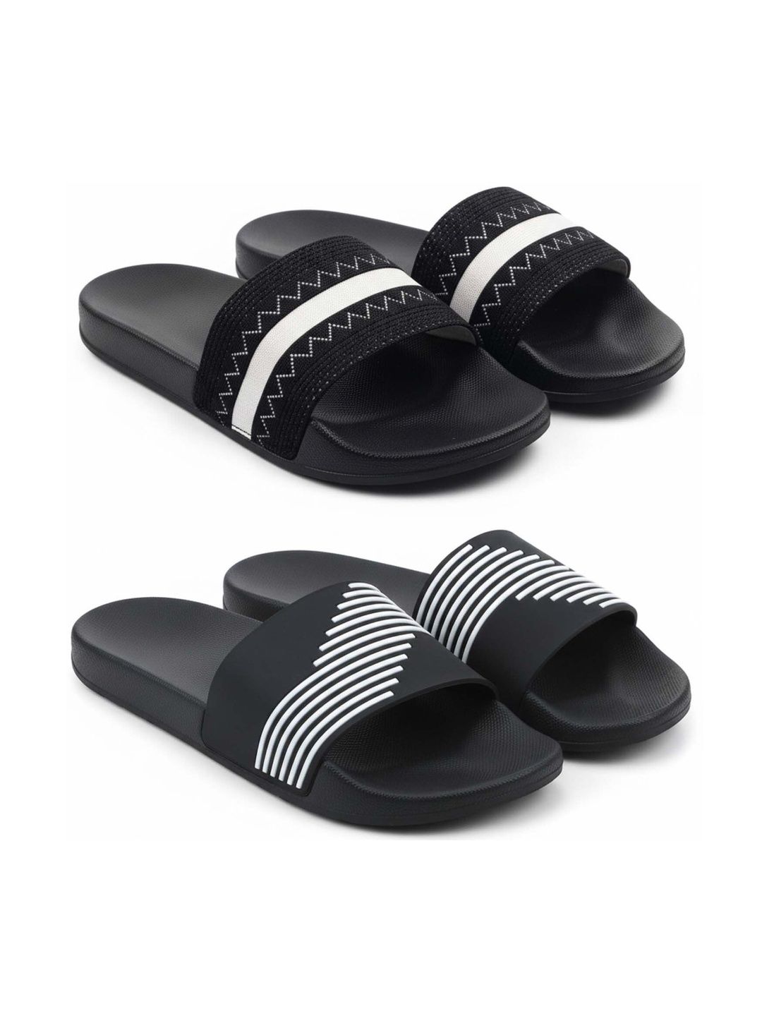 Pampy Angel Men Striped Sliders