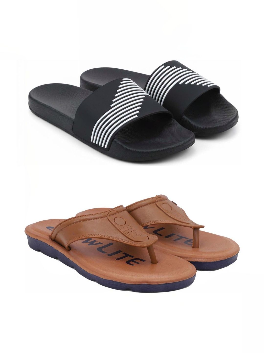Pampy Angel Men Striped Sliders