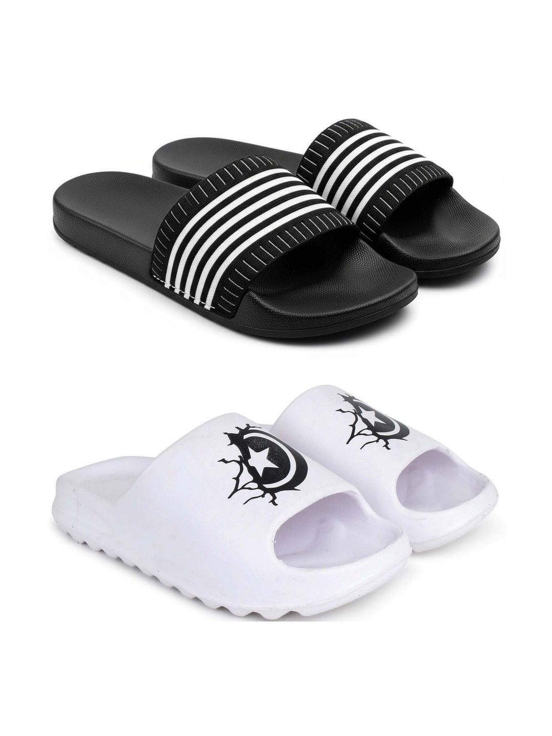 Pampy Angel Men Printed Sliders