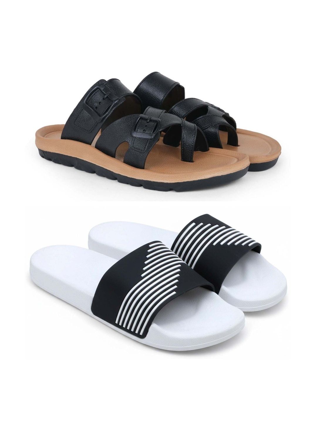 KAPYANSH Men Striped Slip-On