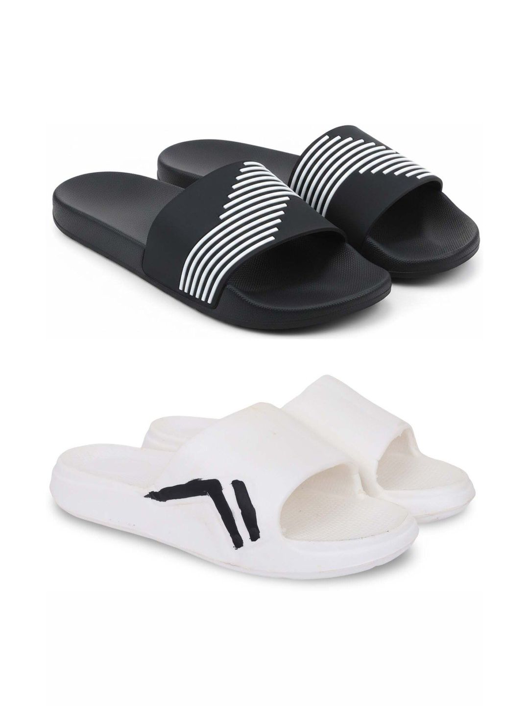 Pampy Angel Men Striped Sliders