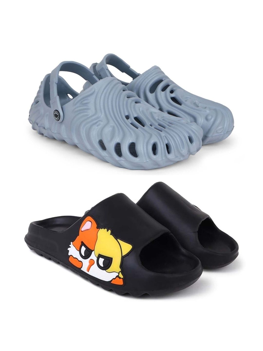 Pampy Angel Men Printed Sliders