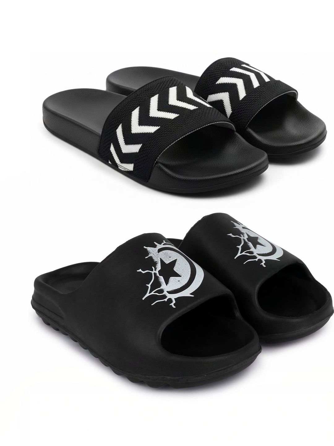 KAPYANSH Men Printed Sliders