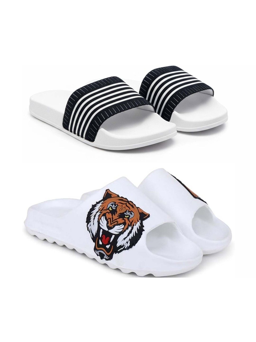 Pampy Angel Men Printed Sliders