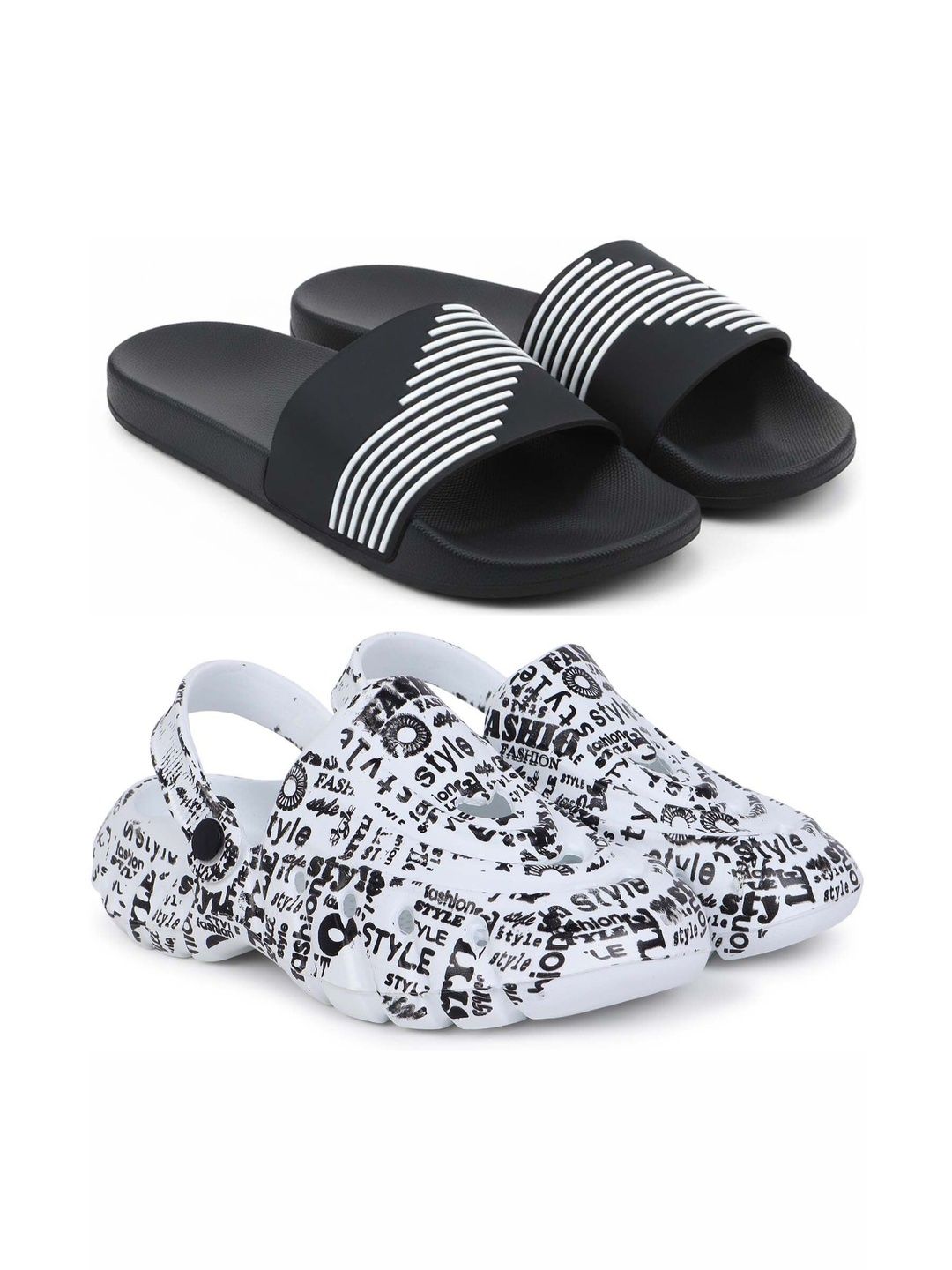 Pampy Angel Men Printed Sliders