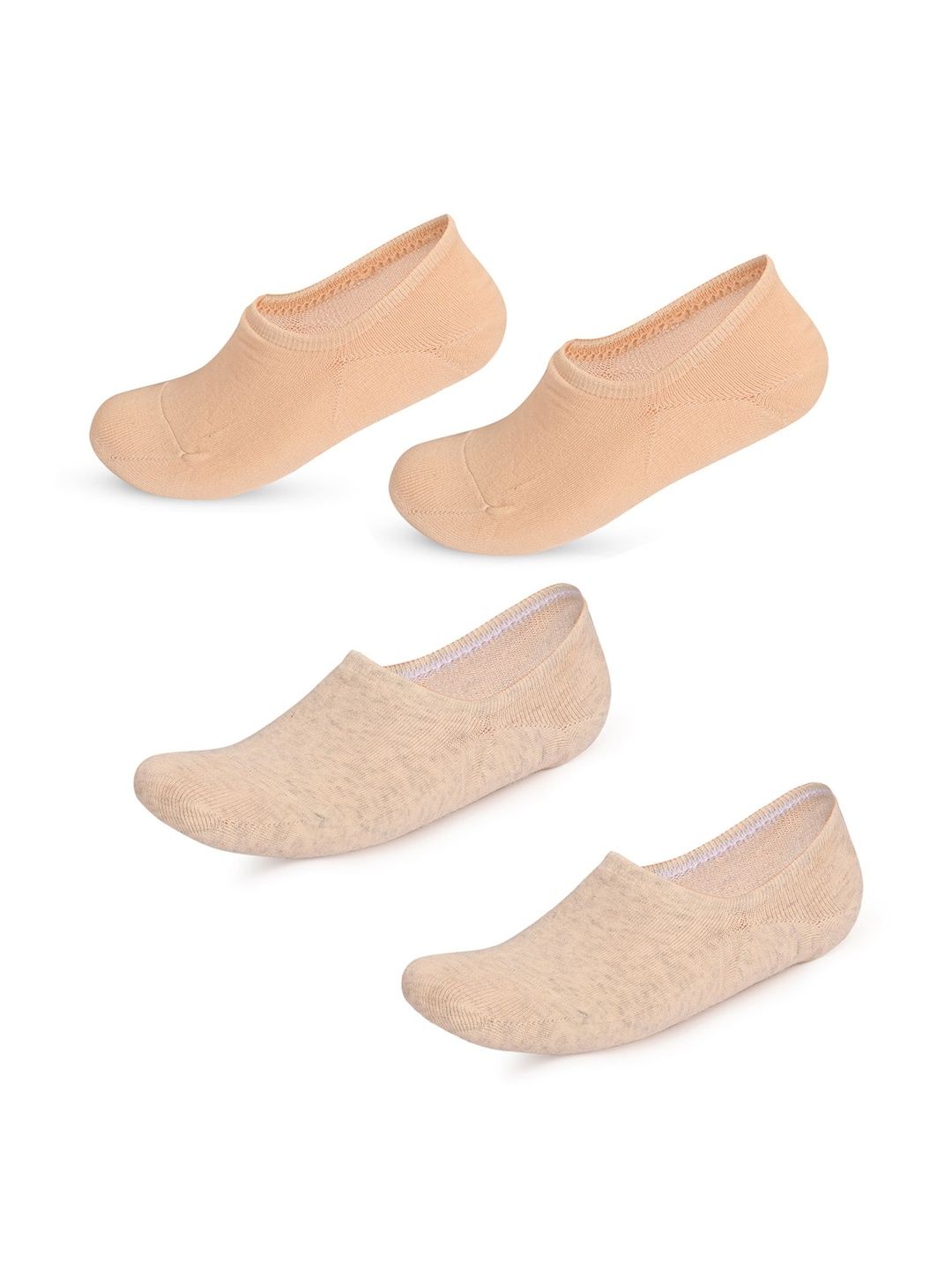 LOOM LEGACY Men Pack of 4 Cotton Blend Assorted Shoe Liners Socks