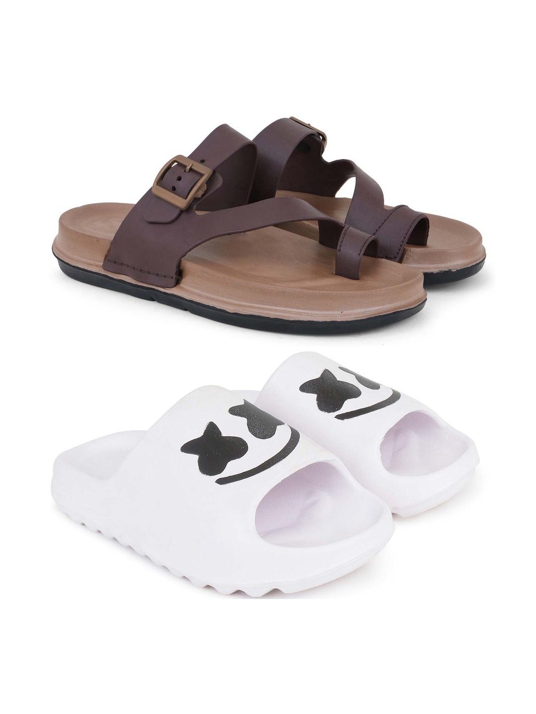 Pampy Angel Men Printed Sliders