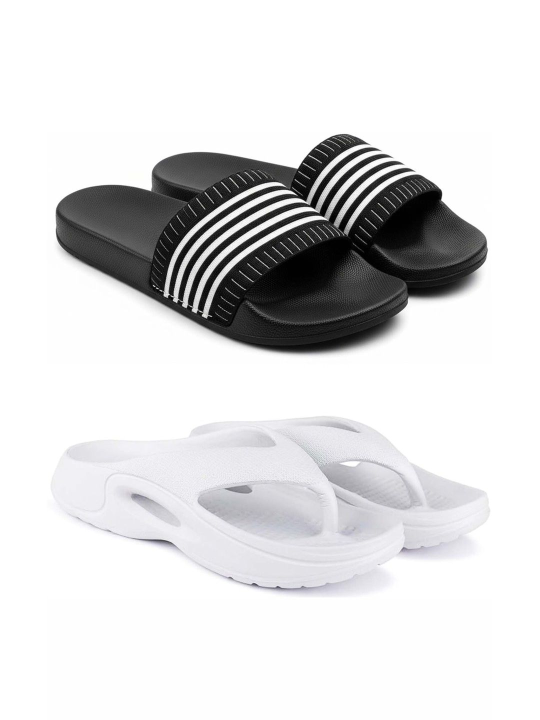 Pampy Angel Men Striped Sliders