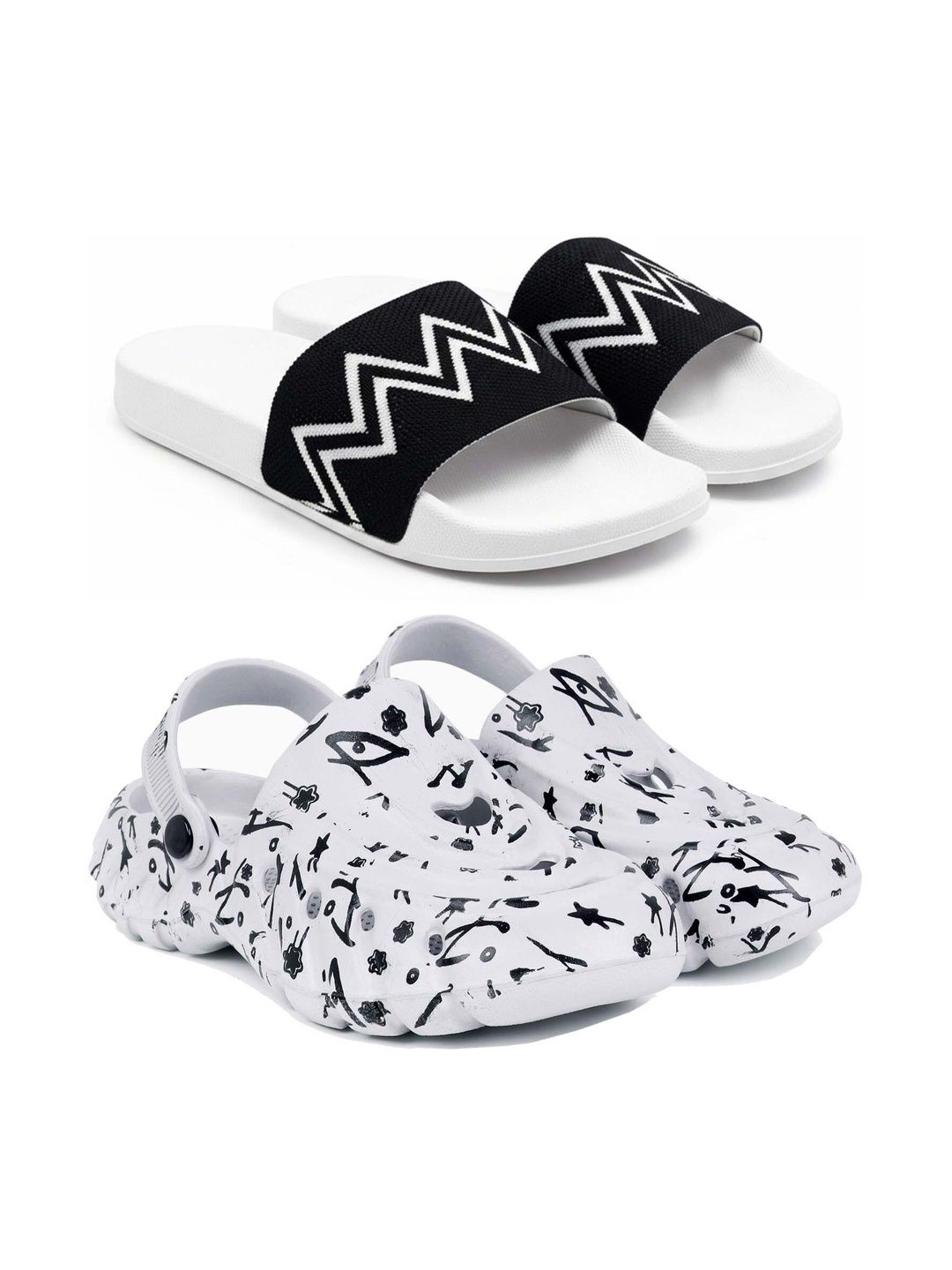Pampy Angel Men Printed Sliders