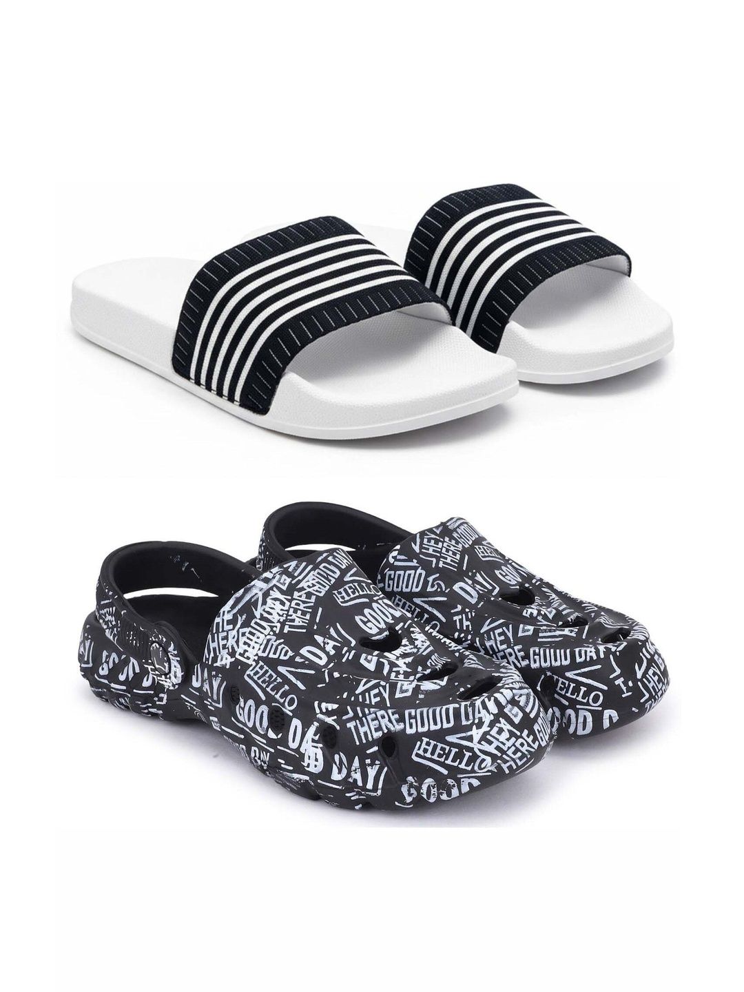 Pampy Angel Men Printed Clogs