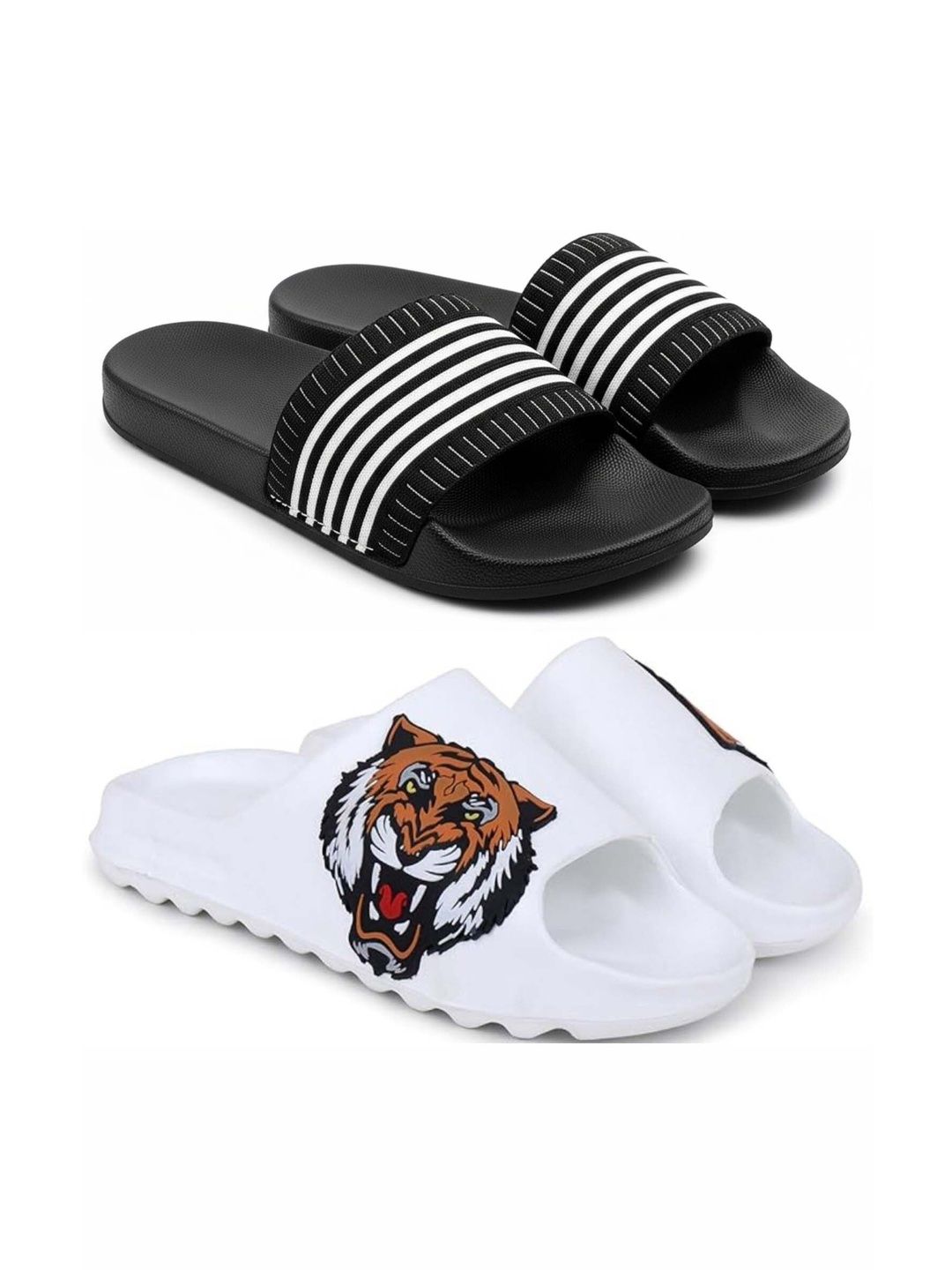 Pampy Angel Men Printed Sliders