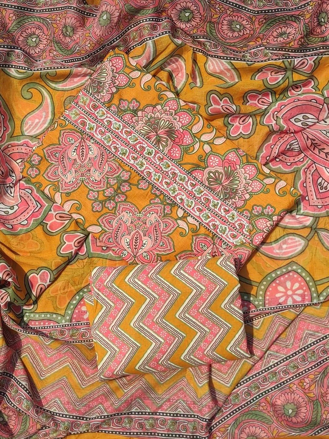 GC 80 BY GAURI COLLECTION Printed Pure Cotton Unstitched Dress Material