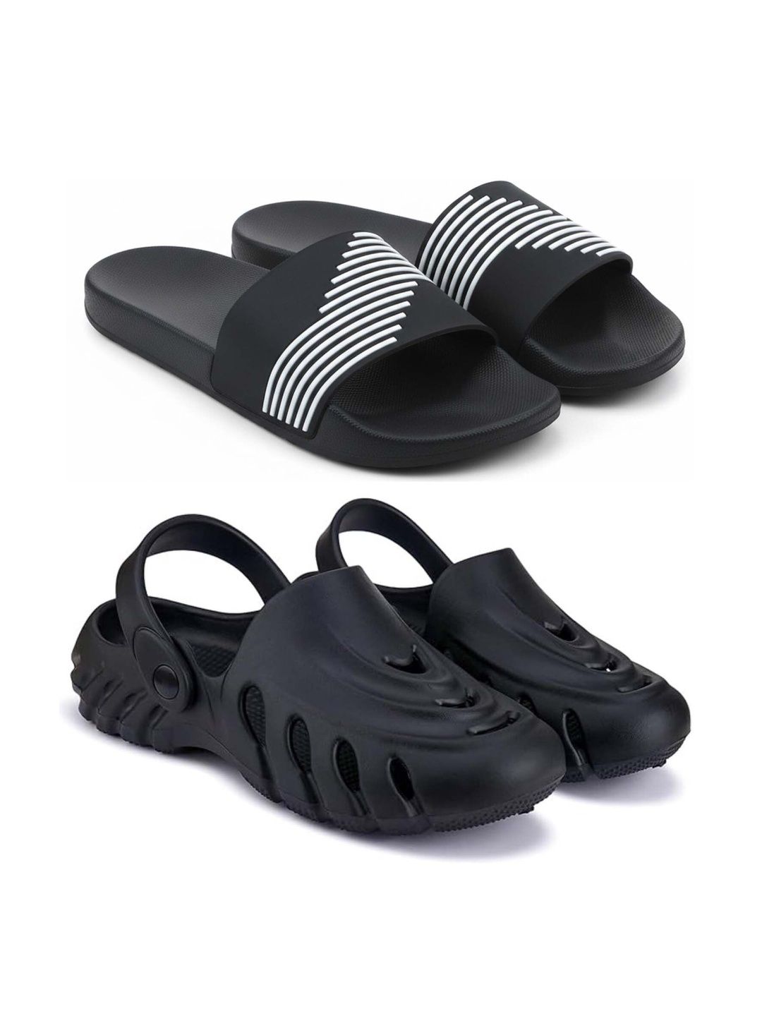 Pampy Angel Men Striped Sliders