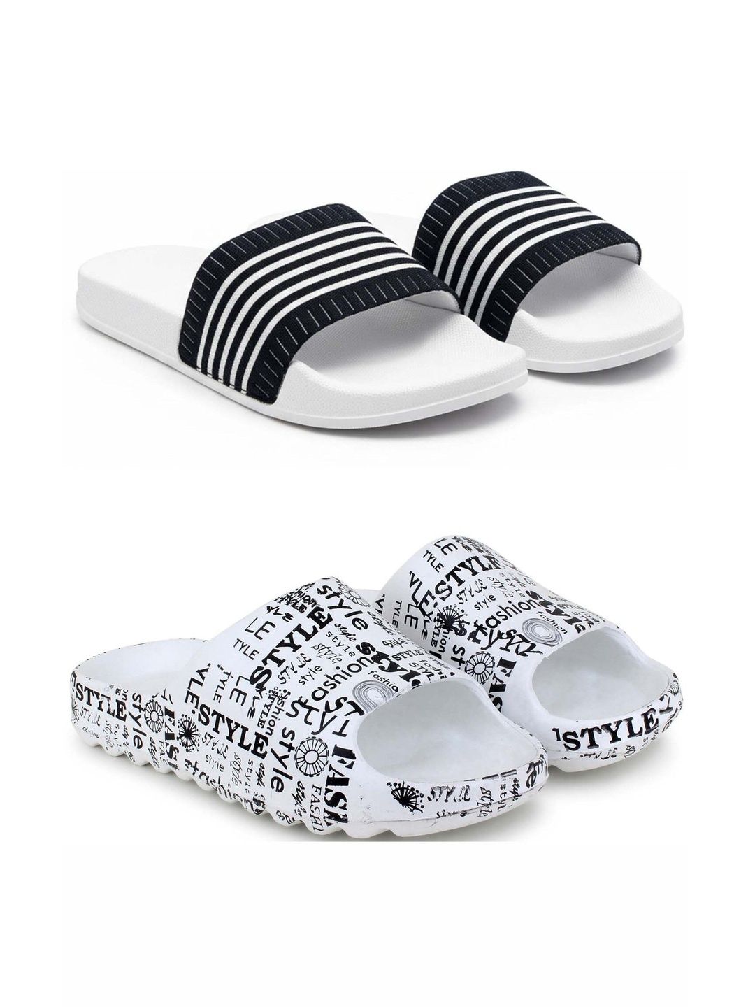 Pampy Angel Men Striped Sliders